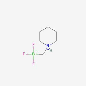 (Piperidinium-1-ylmethyl)trifluoroborate chemical structure (CAS 1268340-93-7)