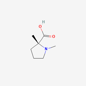 (R)-1,2-Dimethylpyrrolidine-2-carboxylic acid chemical structure (CAS 1268520-34-8)