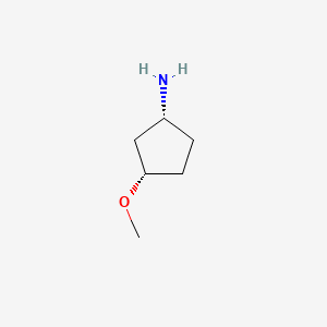 cis-3-Methoxycyclopentan-1-amine chemical structure (CAS 1268522-02-6)