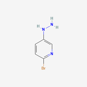 2-Bromo-5-hydrazinylpyridine chemical structure (CAS 1268882-60-5)