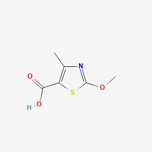 2-Methoxy-4-methylthiazole-5-carboxylic acid chemical structure (CAS 126909-38-4)