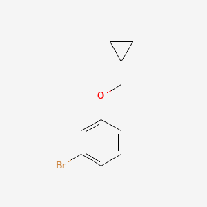1-Bromo-3-(cyclopropylmethoxy)benzene chemical structure (CAS 126909-78-2)