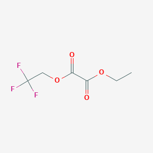 Ethyl 2,2,2-trifluoroethyl oxalate chemical structure (CAS 1269151-38-3)