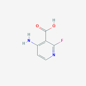 4-Amino-2-fluoronicotinic acid chemical structure (CAS 1269293-47-1)
