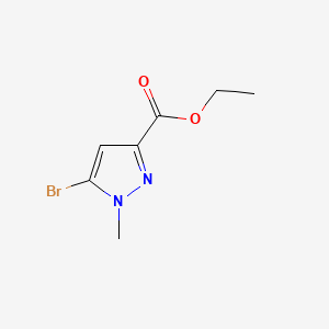 Ethyl 5-bromo-1-methyl-1H-pyrazole-3-carboxylate chemical structure (CAS 1269293-48-2)