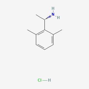 (S)-1-(2,6-Dimethylphenyl)ethanamine hydrochloride chemical structure (CAS 1269437-72-0)