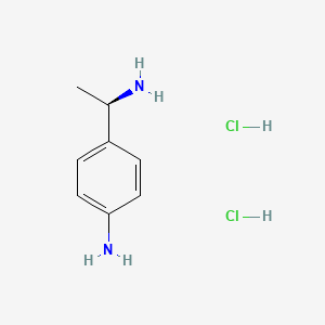(R)-4-(1-Aminoethyl)aniline dihydrochloride chemical structure (CAS 1269437-75-3)