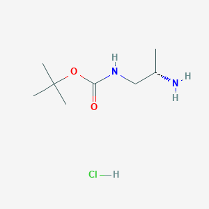 (S)-tert-Butyl (2-aminopropyl)carbamate hydrochloride chemical structure (CAS 1269493-35-7)