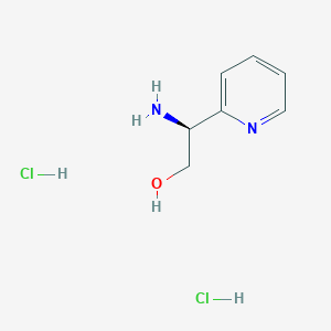 (S)-2-Amino-2-(pyridin-2-yl)ethanol dihydrochloride chemical structure (CAS 1269652-00-7)