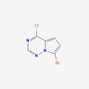 7-Bromo-4-chloropyrrolo[2,1-f][1,2,4]triazine chemical structure (CAS 1269667-51-7)