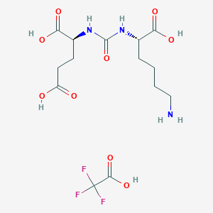 (((S)-5-Amino-1-carboxypentyl)carbamoyl)-L-glutamic acid compound with 2,2,2-trifluoroacetic acid (1:1) chemical structure (CAS 1269794-89-9)
