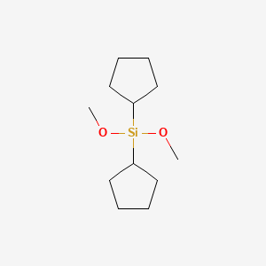 Dicyclopentyldimethoxysilane chemical structure (CAS 126990-35-0)