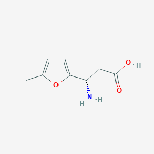 (S)-3-Amino-3-(5-methylfuran-2-yl)propanoic acid chemical structure (CAS 1269994-47-9)