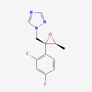 1-{[(2R,3S)-2-(2,4-Difluorophenyl)-3-methyloxiran-2-yl]methyl}-1H-1,2,4-triazole chemical structure (CAS 127000-90-2)