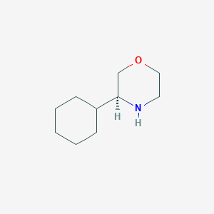 (S)-3-Cyclohexylmorpholine chemical structure (CAS 1270289-34-3)