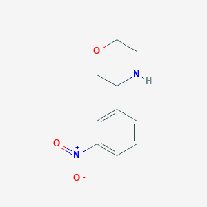 3-(3-Nitrophenyl)morpholine chemical structure (CAS 1270464-29-3)