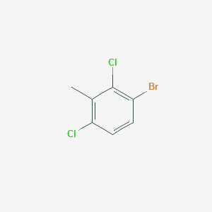 1-Bromo-2,4-dichloro-3-methylbenzene chemical structure (CAS 127049-87-0)