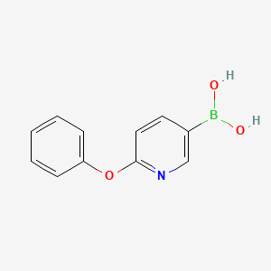 (6-Phenoxypyridin-3-yl)boronic acid chemical structure (CAS 1270921-80-6)