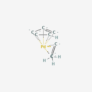 Cyclopentadienyl allyl palladium chemical structure (CAS 1271-03-0)