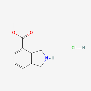 Methyl isoindoline-4-carboxylate hydrochloride chemical structure (CAS 127168-90-5)