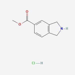 Methyl isoindoline-5-carboxylate hydrochloride chemical structure (CAS 127168-93-8)