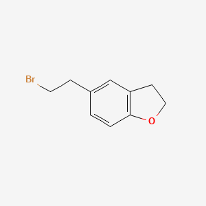 5-(2-Bromoethyl)-2,3-dihydrobenzofuran chemical structure (CAS 127264-14-6)
