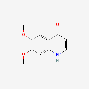 6,7-Dimethoxyquinolin-4(1H)-one chemical structure (CAS 127285-54-5)