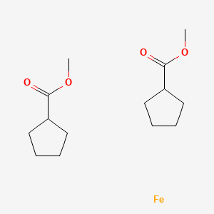 Dimethyl 1,1'-ferrocenedicarboxylate chemical structure (CAS 1273-95-6)
