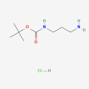 tert-Butyl (3-aminopropyl)carbamate hydrochloride chemical structure (CAS 127346-48-9)