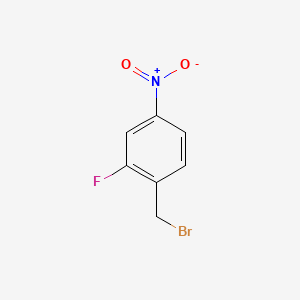 1-(Bromomethyl)-2-fluoro-4-nitrobenzene chemical structure (CAS 127349-56-8)