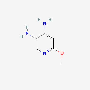 6-Methoxypyridine-3,4-diamine chemical structure (CAS 127356-26-7)