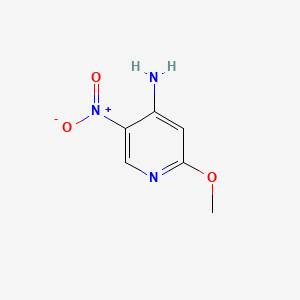 2-Methoxy-5-nitropyridin-4-amine chemical structure (CAS 127356-38-1)