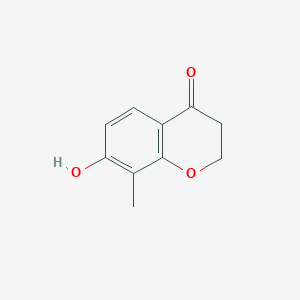 7-Hydroxy-8-methylchroman-4-one chemical structure (CAS 1273653-90-9)