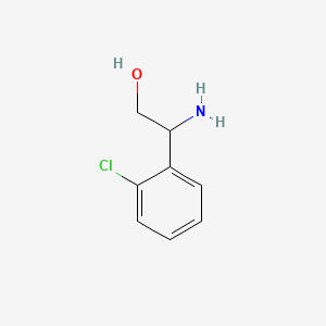 2-Amino-2-(2-chlorophenyl)ethanol chemical structure (CAS 127428-62-0)
