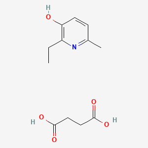 2-Ethyl-6-methylpyridin-3-ol succinate chemical structure (CAS 127464-43-1)
