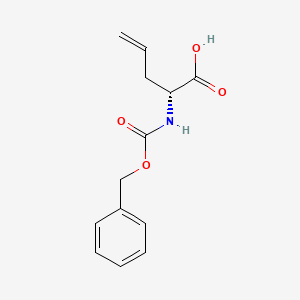 (R)-2-(((Benzyloxy)carbonyl)amino)pent-4-enoic acid chemical structure (CAS 127474-54-8)