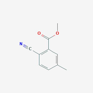Methyl 2-cyano-5-methylbenzoate chemical structure (CAS 127510-94-5)