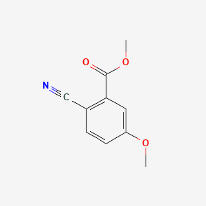 Methyl 2-cyano-5-methoxybenzoate chemical structure (CAS 127510-95-6)