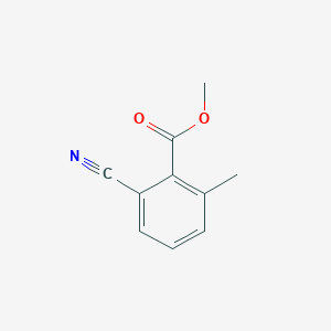 Methyl 2-cyano-6-methylbenzoate chemical structure (CAS 127510-98-9)