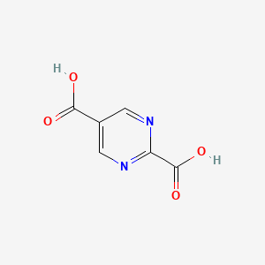 Pyrimidine-2,5-dicarboxylic acid chemical structure (CAS 127527-24-6)