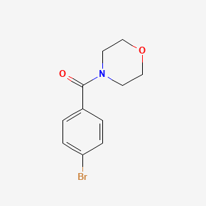 (4-Bromophenyl)(morpholino)methanone chemical structure (CAS 127580-92-1)