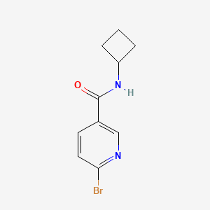 6-Bromo-N-cyclobutylnicotinamide chemical structure (CAS 1276014-64-2)