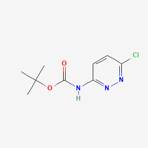 tert-Butyl (6-chloropyridazin-3-yl)carbamate chemical structure (CAS 1276056-86-0)