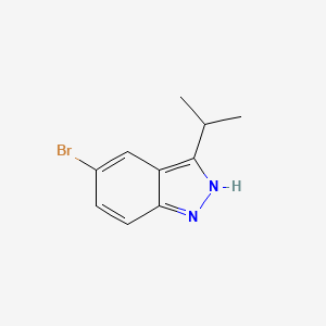 5-Bromo-3-isopropyl-1H-indazole chemical structure (CAS 1276075-40-1)