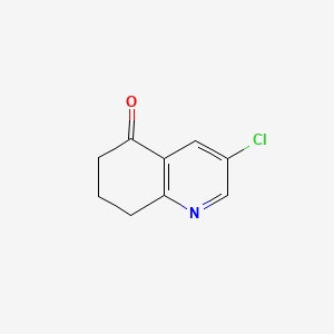 3-Chloro-7,8-dihydroquinolin-5(6H)-one chemical structure (CAS 127724-75-8)