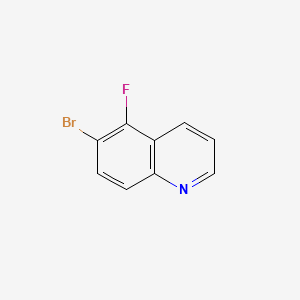 6-Bromo-5-fluoroquinoline chemical structure (CAS 127827-51-4)