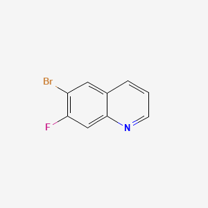 6-Bromo-7-fluoroquinoline chemical structure (CAS 127827-52-5)