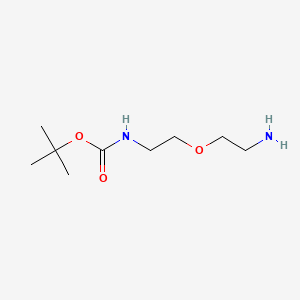 tert-Butyl (2-(2-aminoethoxy)ethyl)carbamate chemical structure (CAS 127828-22-2)
