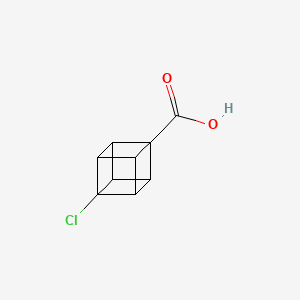 8-Chlorocubane-1-carboxylic acid chemical structure (CAS 127839-23-0)