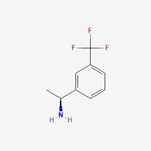 (S)-1-(3-(Trifluoromethyl)phenyl)ethanamine chemical structure (CAS 127852-21-5)